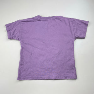 Girls Cotton On, purple cotton tee / top, rainbow, GUC, size 2,  