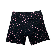 Load image into Gallery viewer, Girls Anko, black &amp; pink spot bike shorts, GUC, size 4,  