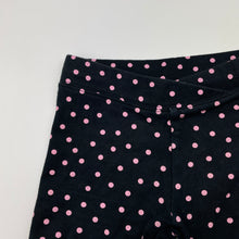 Load image into Gallery viewer, Girls Anko, black &amp; pink spot bike shorts, GUC, size 4,  