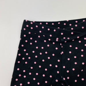 Girls Anko, black & pink spot bike shorts, GUC, size 4,  