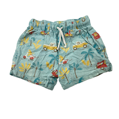 Boys purebaby, organic cotton shorts, elasticated, GUC, size 1,  