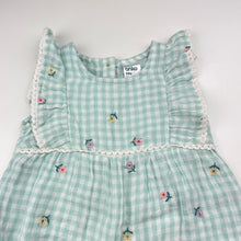 Load image into Gallery viewer, Girls Anko, embroidered lightweight cotton romper, EUC, size 00,  