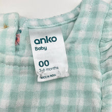 Load image into Gallery viewer, Girls Anko, embroidered lightweight cotton romper, EUC, size 00,  