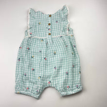 Load image into Gallery viewer, Girls Anko, embroidered lightweight cotton romper, EUC, size 00,  