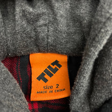 Load image into Gallery viewer, Boys Tilt, checked cotton hooded shirt, GUC, size 2,  