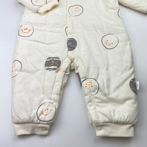 Unisex LK Angel, soft feel wadded winter romper, NEW, size 0,  