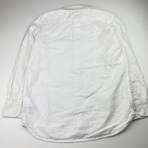Boys GAP, white cotton long sleeve shirt, GUC, size 10,  