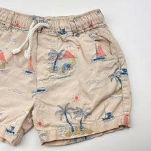 Load image into Gallery viewer, Boys purebaby, organic cotton shorts, elasticated, FUC, size 1,  