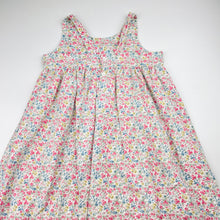 Load image into Gallery viewer, Girls Love Henry, floral cotton maxi dress, mild discolouration, FUC, size 7, L: 87cm