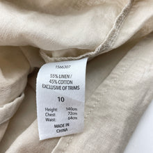 Load image into Gallery viewer, Boys lightweight, linen/cotton long sleeve shirt, EUC, size 10,  