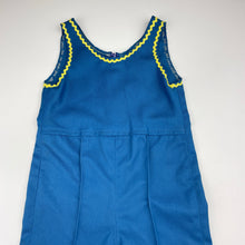 Load image into Gallery viewer, Girls vintage, overalls, no labels, Inside leg: 29cm, shoulder to hem: 70cm, shoulder to crotch: 43cm, GUC, size 2,  