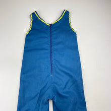 Load image into Gallery viewer, Girls vintage, overalls, no labels, Inside leg: 29cm, shoulder to hem: 70cm, shoulder to crotch: 43cm, GUC, size 2,  