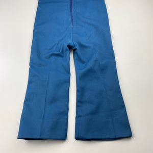 Girls vintage, overalls, no labels, Inside leg: 29cm, shoulder to hem: 70cm, shoulder to crotch: 43cm, GUC, size 2,  