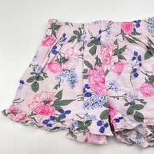 Load image into Gallery viewer, Girls KID, floral lightweight shorts, elasticated, GUC, size 3,  