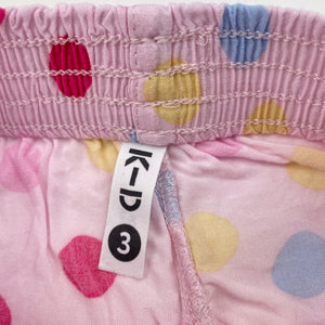 Girls KID, lightweight viscose shorts, elasticated, GUC, size 3,  