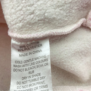 Girls Milkshake, fleece lined sweater / jumper, mark back left sleeve, FUC, size 6,  