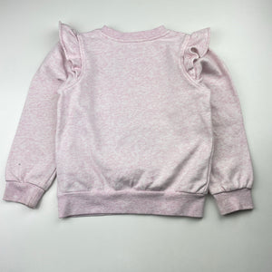 Girls Milkshake, fleece lined sweater / jumper, mark back left sleeve, FUC, size 6,  