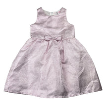 Load image into Gallery viewer, Girls Mango, lined metallic pink party dress, EUC, size 3, L: 54cm