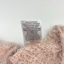Load image into Gallery viewer, Girls Target, fluffy knit sweater / jumper, sequin dragonflies, FUC, size 8,  