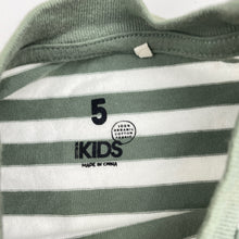 Load image into Gallery viewer, Unisex Cotton On, khaki stripe organic cotton tee / top, FUC, size 5,  