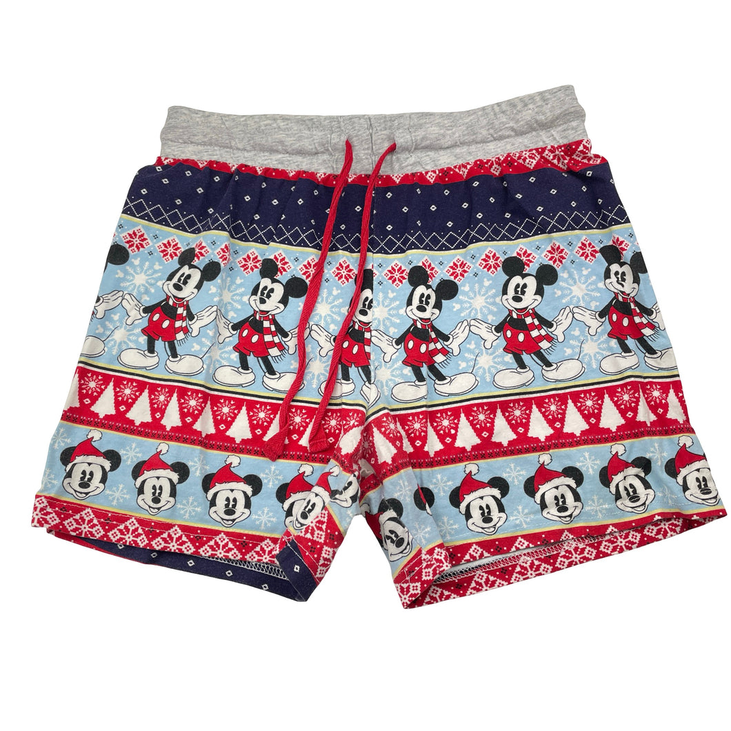 Boys Peter Alexander, Mickey Mouse cotton pyjama shorts, wash fade, FUC, size 14,  