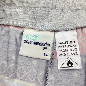 Boys Peter Alexander, Mickey Mouse cotton pyjama shorts, wash fade, FUC, size 14,  