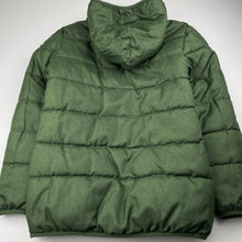 Load image into Gallery viewer, Boys L&amp;D, reversible khaki / camo print hooded jacket / coat, EUC, size 12,  