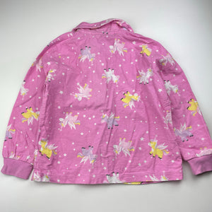 Girls Milkshake, flannel cotton pyjama top, unicorns, GUC, size 6,  