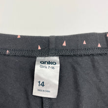 Load image into Gallery viewer, Girls Anko, grey stretchy bike shorts, GUC, size 14,  