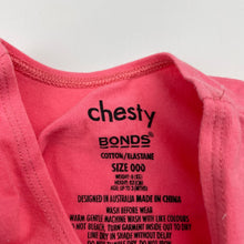 Load image into Gallery viewer, Girls Bonds, stretchy chesty singlet top, GUC, size 000,  
