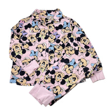Load image into Gallery viewer, Girls Disney, Minnie Mouse flannel cotton pyjamas, mark left cuff, FUC, size 6,  