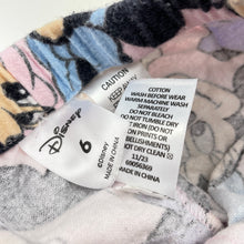 Load image into Gallery viewer, Girls Disney, Minnie Mouse flannel cotton pyjamas, mark left cuff, FUC, size 6,  