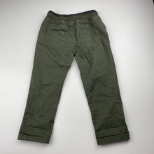 Load image into Gallery viewer, Boys Target, khaki stretch cotton pants, elasticated, Inside leg: 35.5cm, EUC, size 2,  