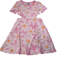 Load image into Gallery viewer, Girls Mango, floral stretchy cut out dress, EUC, size 9, L: 63cm