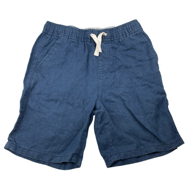 Boys Anko, blue linen shorts, elasticated, EUC, size 10,  