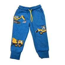 Load image into Gallery viewer, Boys Anko, fleece lined track pants, diggers, Inside leg: 28.5cm, GUC, size 2,  