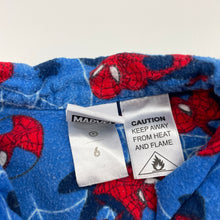 Load image into Gallery viewer, Boys Marvel, Spiderman flannel cotton pyjama top, wash fade &amp; pilling, FUC, size 6,  