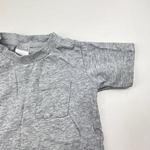 Unisex Bonds, grey marke cotton tee / top, GUC, size 2,  