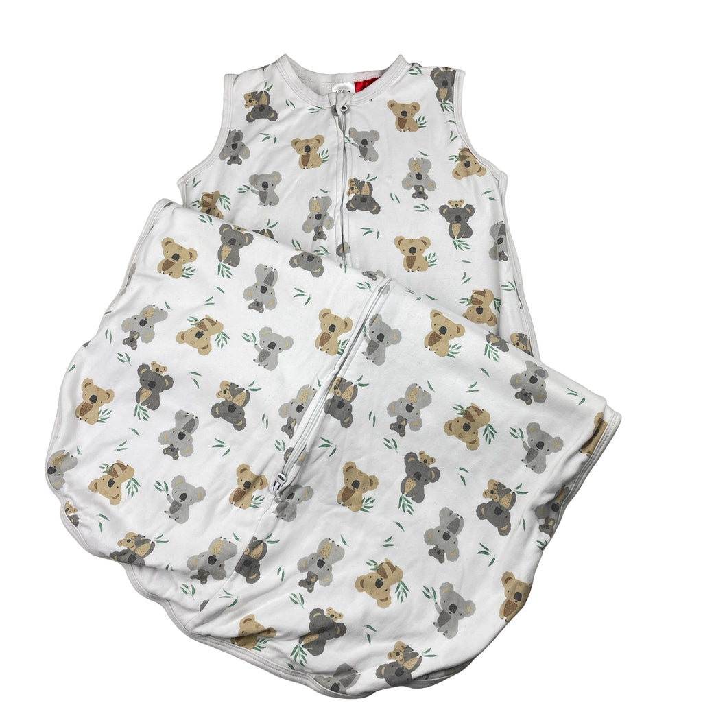 Unisex Ollie's Place, cotton sleeping bag, koalas, light pilling, L: 82cm, FUC, size 1-2,  