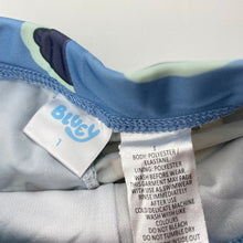 Load image into Gallery viewer, Unisex Bluey, swim shorts, elasticated, FUC, size 1,  