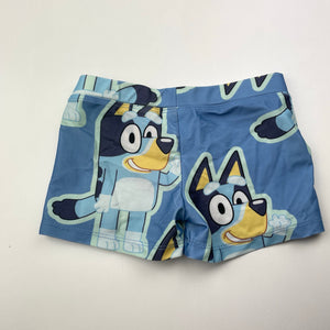 Unisex Bluey, swim shorts, elasticated, FUC, size 1,  