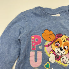 Load image into Gallery viewer, Girls Nickelodeon, Paw Patrol long sleeve tee / top, white marks sleeves, FUC, size 5,  