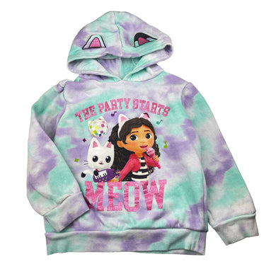 Girls DREAMWORKS, GABBY'S DOLLHOUSE fleece lined hoodie sweater, GUC, size 5,  