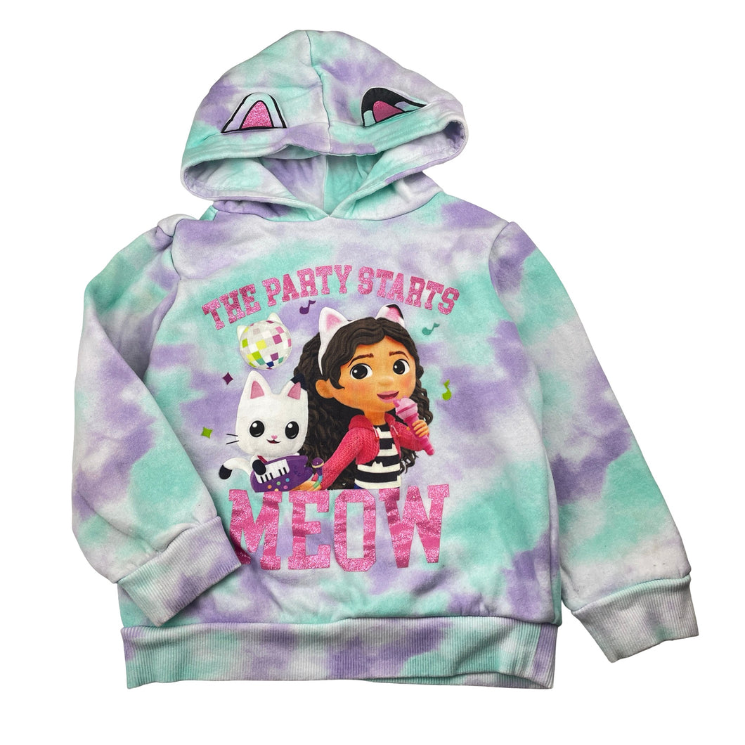 Girls DREAMWORKS, GABBY'S DOLLHOUSE fleece lined hoodie sweater, GUC, size 5,  