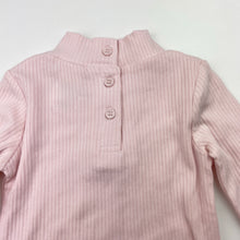Load image into Gallery viewer, Girls Baby Berry, pink ribbed stretchy long sleeve top, EUC, size 00,  