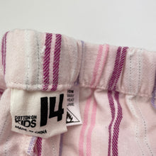 Load image into Gallery viewer, Girls Cotton On, soft feel striped pyjama pants, elasticated, GUC, size 14,  