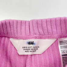 Load image into Gallery viewer, Girls H&amp;M, soft feel ribbed leggings / bottoms, Inside leg: 35.5cm, EUC, size 2,  