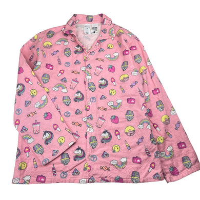 Girls Brilliant Basics, flannel cotton winter pyjama top, GUC, size 14,  