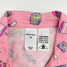 Load image into Gallery viewer, Girls Brilliant Basics, flannel cotton winter pyjama top, GUC, size 14,  
