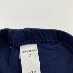 Girls Brilliant Basics, navy cropped leggings, Inside leg: 32cm, EUC, size 7,  